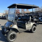 2018 Yamaha Drive2 48V custom lifted electric golf cart in Charcoal Gray Metallic