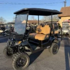 2018 Yamaha Drive2 electric golf cart in Black Metallic with 6-inch lift