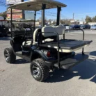 2017 Yamaha Drive2 electric golf cart in Black Metallic with 6-inch lift