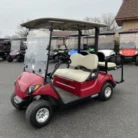 2018 Yamaha Drive2 48V Electric golf cart in Garnet Burgundy with four seats
