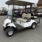 2017 Yamaha Drive2 48V Electric golf cart in Glacier White with four seats