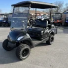 2016 Yamaha Drive lifted electric golf cart in Black Metallic