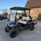 2016 Yamaha Drive 48V lifted electric golf cart in Black Metallic with 3-inch lift