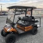 2016 Yamaha Drive lifted electric golf cart with Copper and Black Fade