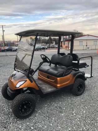 2016 Yamaha Drive lifted electric golf cart with Copper and Black Fade