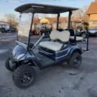 2016 Yamaha Drive 48V custom lifted electric golf cart in Dust Blue Metallic