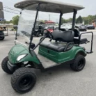 2007 Yamaha Drive 48V lifted electric golf cart in Emerald Green with 3-inch lift