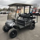 2016 Yamaha Drive lifted electric golf cart with Gray and Black Fade