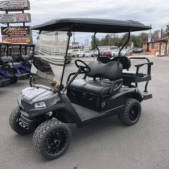 YD3HVCORBLKER-001-IMG_4195.webp 2016 Yamaha Drive HAVOC off-road lifted electric golf cart in Black Metallic