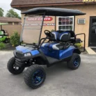 2016 Yamaha Drive HAVOC Blue Black Fade electric golf cart with 6-inch lift