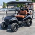 2016 Yamaha Drive HAVOC Black Metallic electric golf cart with 6-inch lift