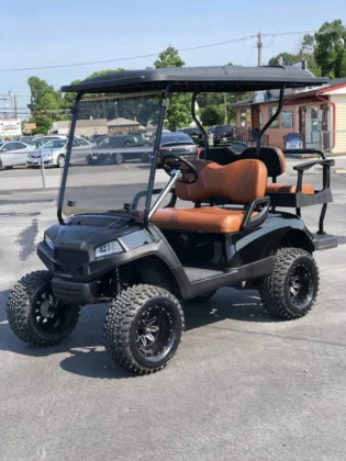 2016 Yamaha Drive HAVOC Black Metallic electric golf cart with 6-inch lift