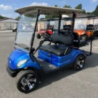 2016 Yamaha Drive 48V custom electric golf cart in Electric Blue Metallic