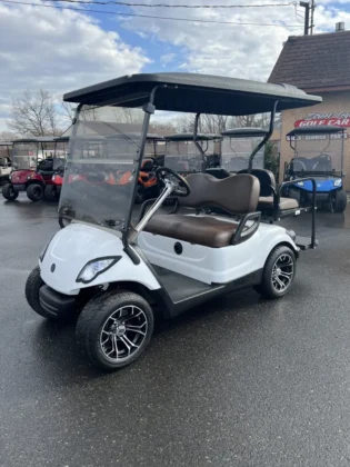 2016 Yamaha Drive 48V custom electric golf cart in Pearl White Metallic
