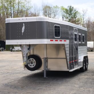 2026 FEATHERLITE 84″X16′ 8413 PERFECTFIT COMBO Horse Trailer