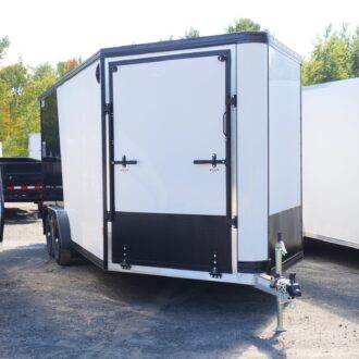 2027 Alcom 90″X18′ LOW PRO 3-PLACE ENCLOSED Snowmobile Trailer